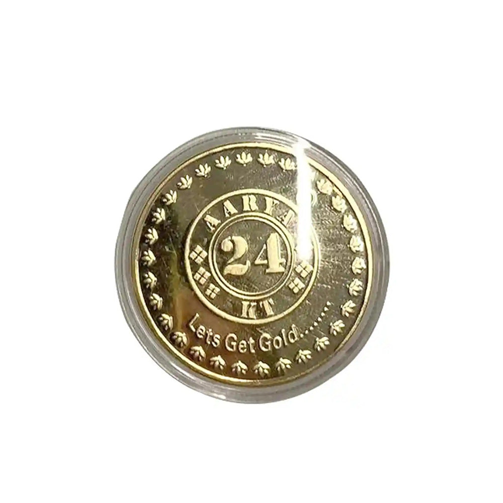 Cross Coventry Black Lacquer with Gold-Tone Ballpoint Pen With Chakra Coin