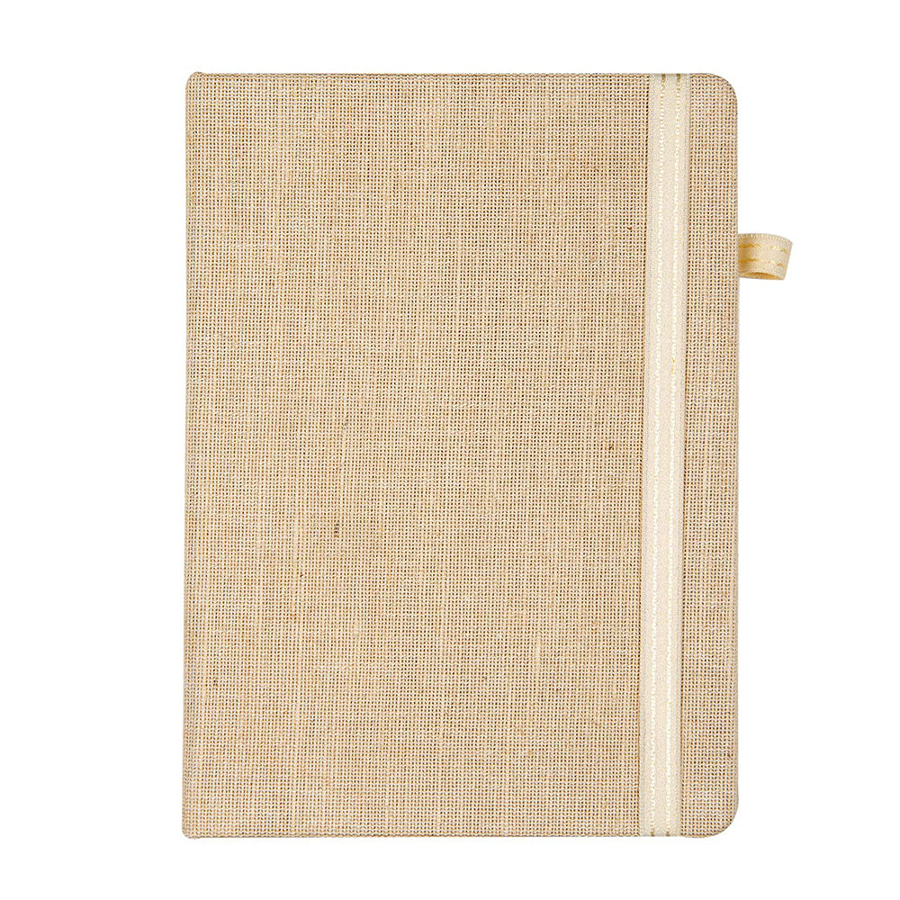 Cross Coventry Black Lacquer with Gold-Tone Ballpoint Pen with A5 Jute Notebook