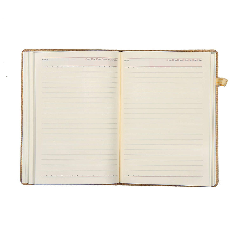 Cross Coventry Black Lacquer with Gold-Tone Ballpoint Pen with A5 Jute Notebook