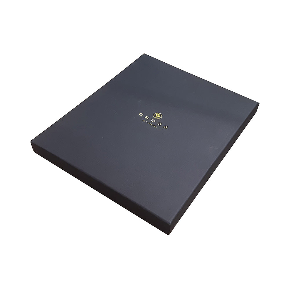 Cross Coventry Black Lacquer with Gold-Tone Ballpoint Pen with A5 Jute Notebook
