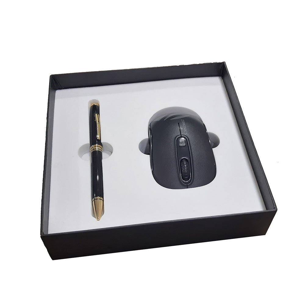 Cross Coventry Black Lacquer GT Ballpoint Pen with Free Zebronics Wireless Mouse