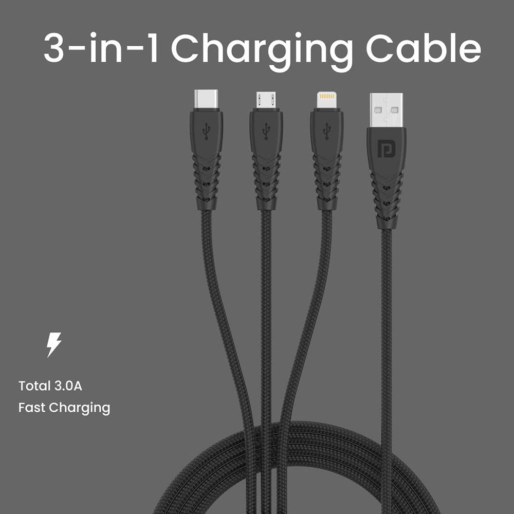 Cross Coventry Chrome Medalist GT Ball Pen with Portronics 3-in-1 Charging Cable