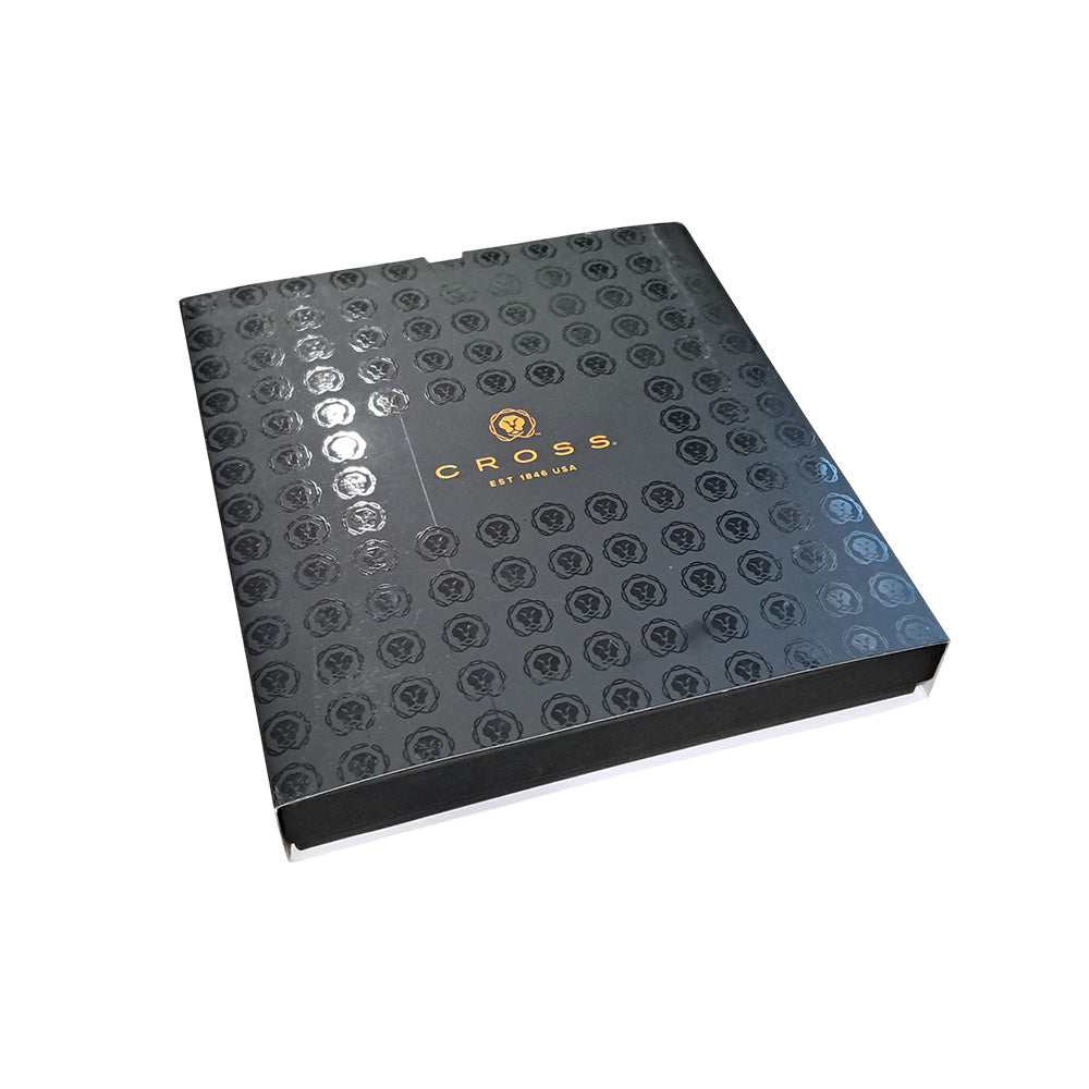 Cross Coventry Black Lacquer Ballpoint Pen + Executive A5 Brown Notebook
