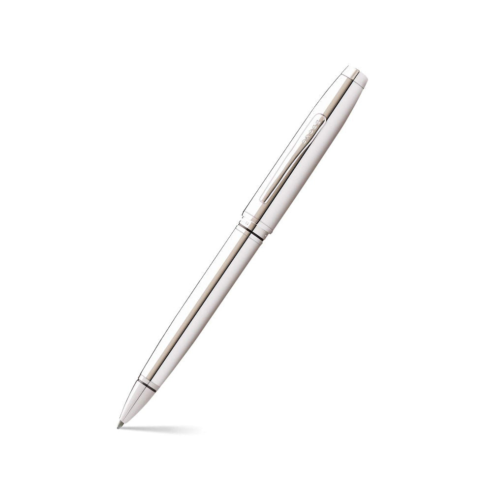 Cross Coventry Polished Chrome Ballpoint Pen + Executive A5 Blue Notebook