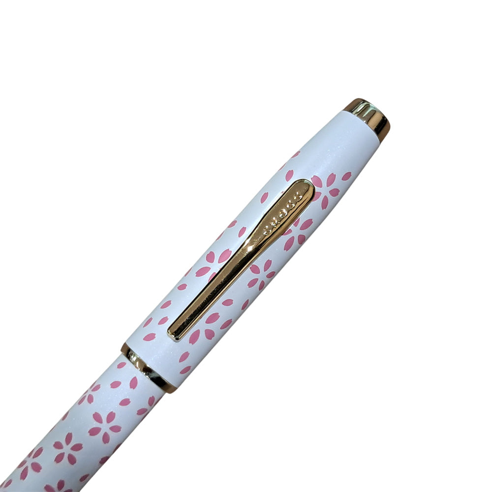 Cross Coventry Cherry Blossom White With Gold-Tone Trim Fountain Pen - Medium Nib