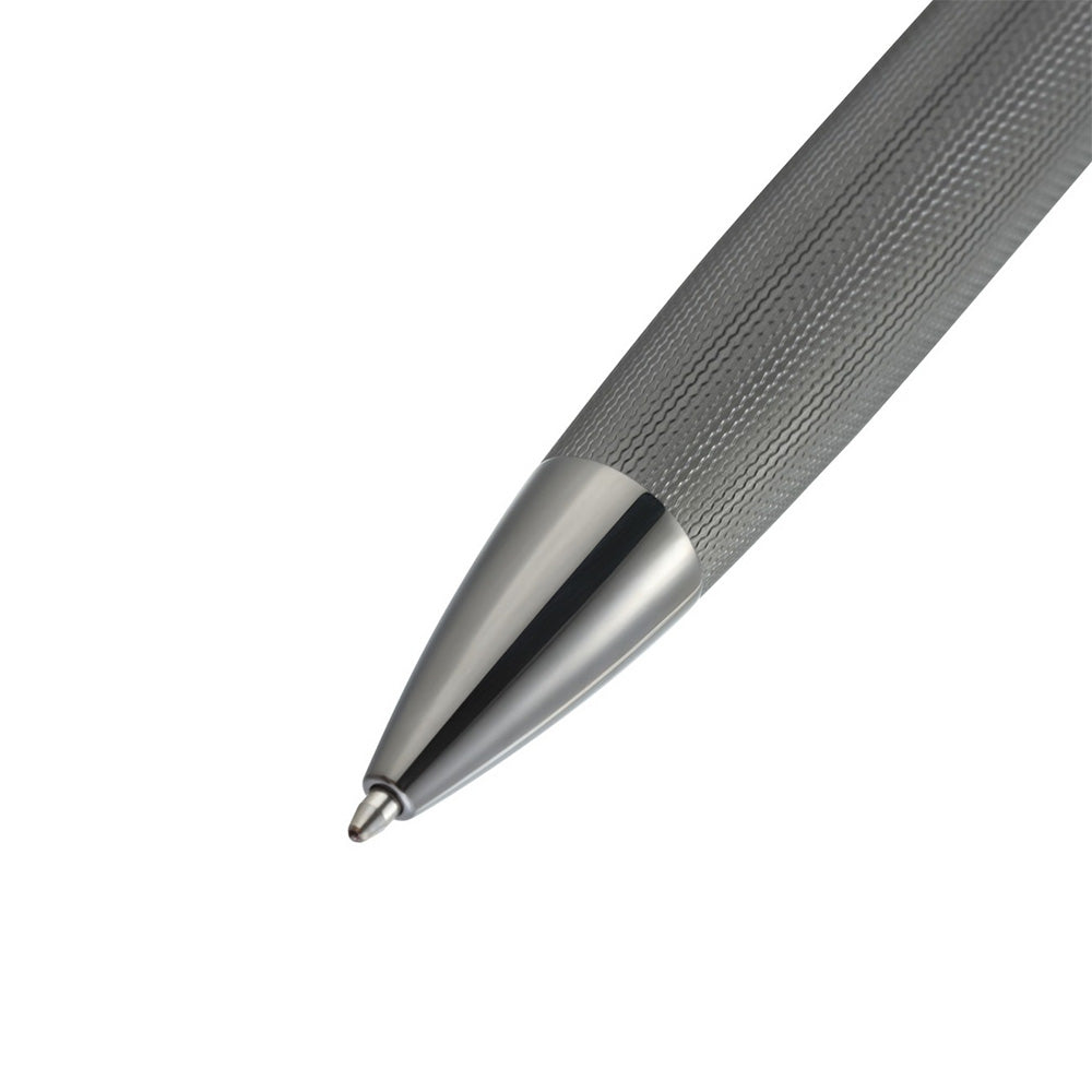 Cross Peerless Polished Slate Gray Engraved Diamond Pattern with Slate Gray PVD Trim and Swarovski Crystal Ballpoint Pen