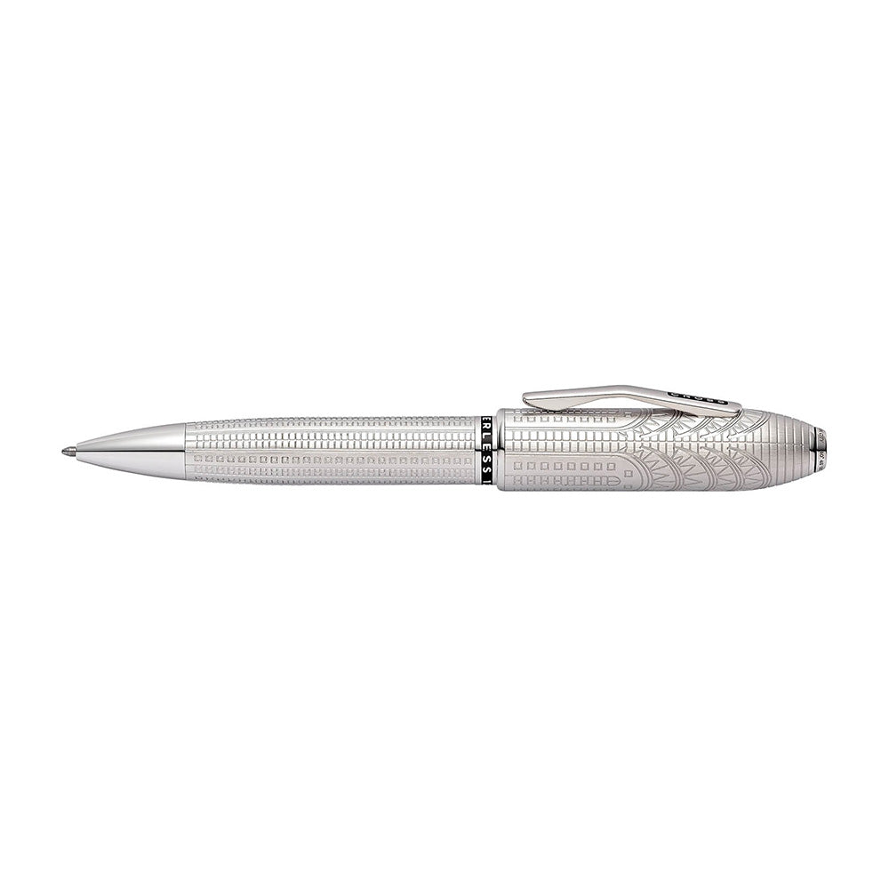 Cross Peerless New York Brushed Platinum and Swarovski Crystal Cap Ballpoint Pen