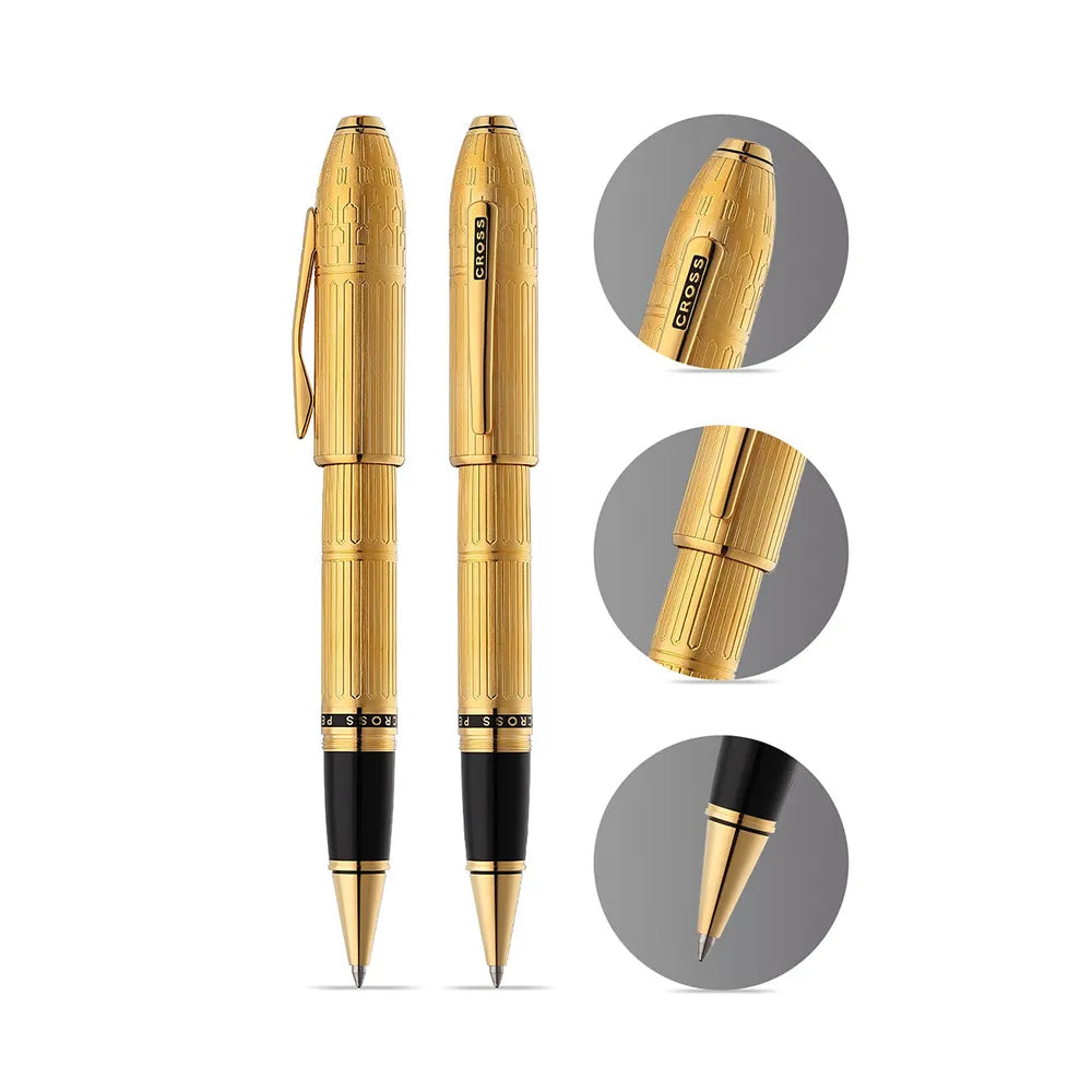 Cross Peerless Citizen London 23KT Gold Plate with 23KT Gold-plated Trims Selectip Rollerball Pen