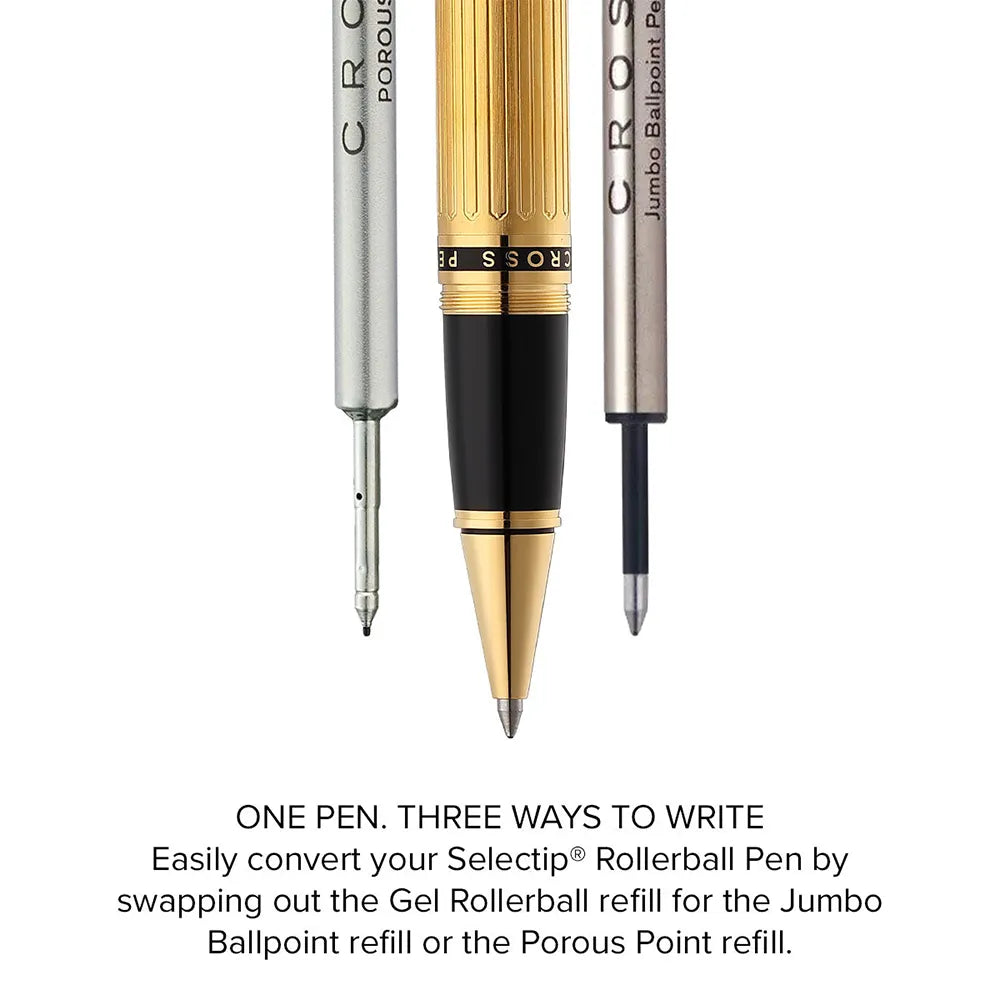 Cross Peerless Citizen London 23KT Gold Plate with 23KT Gold-plated Trims Selectip Rollerball Pen