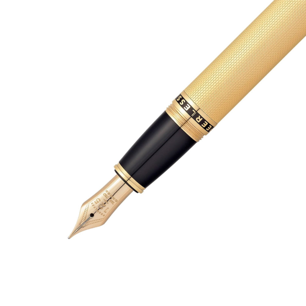 Cross Peerless 125 23Kt Gold Plated Fountain Pen - 18Kt Gold Medium Nib