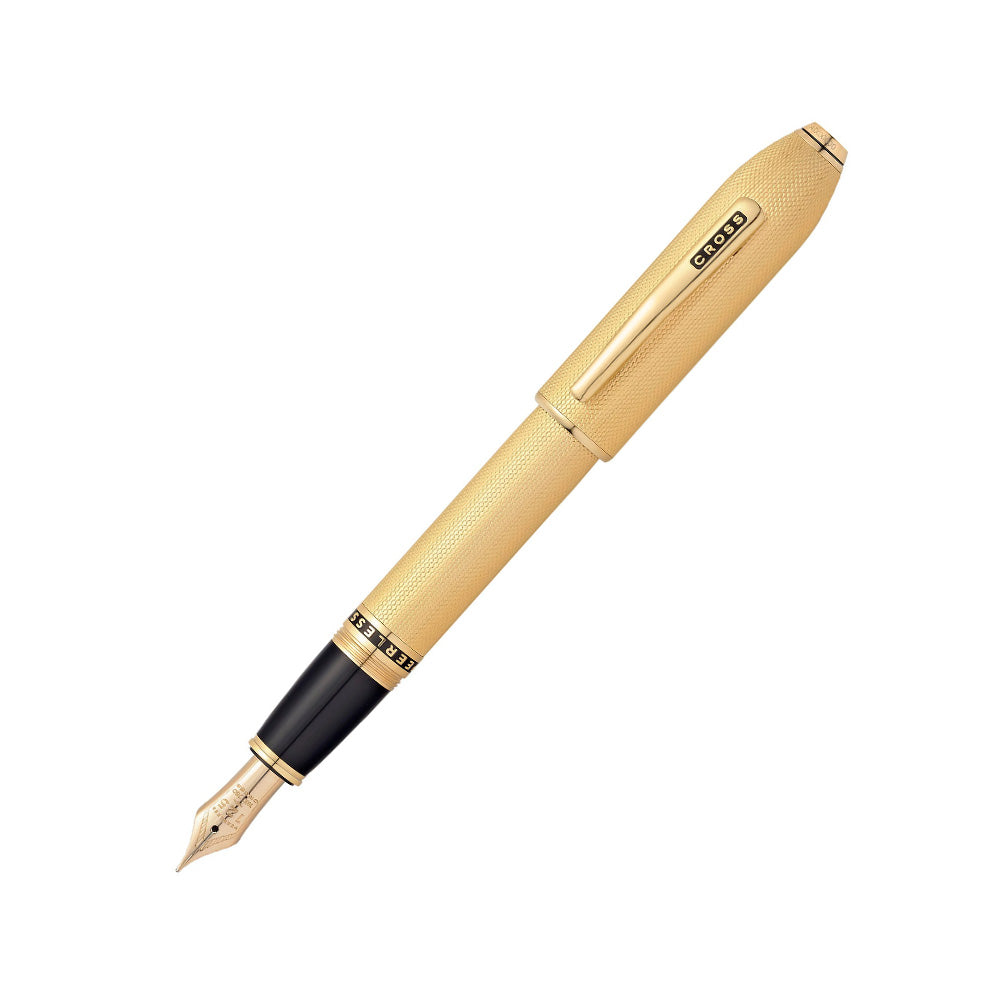 Cross Peerless 125 23Kt Gold Plated Fountain Pen - 18Kt Gold Medium Nib