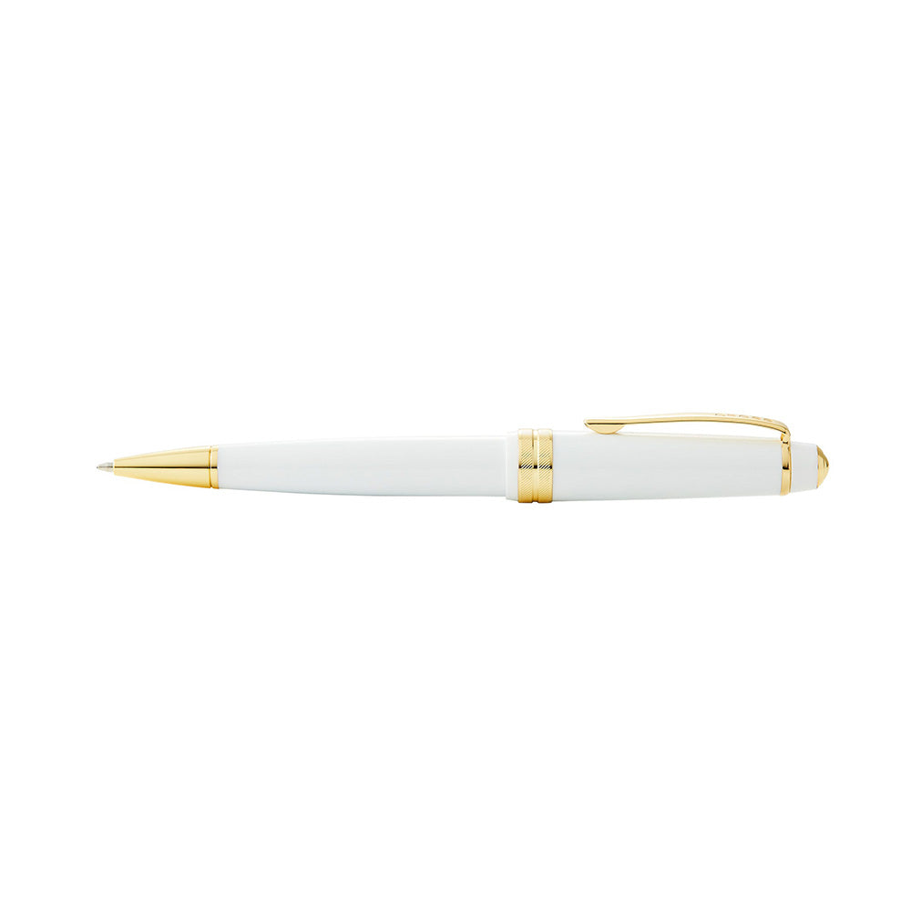Cross Bailey Light Polished White Resin with Gold Plated Trim Ballpoint Pen