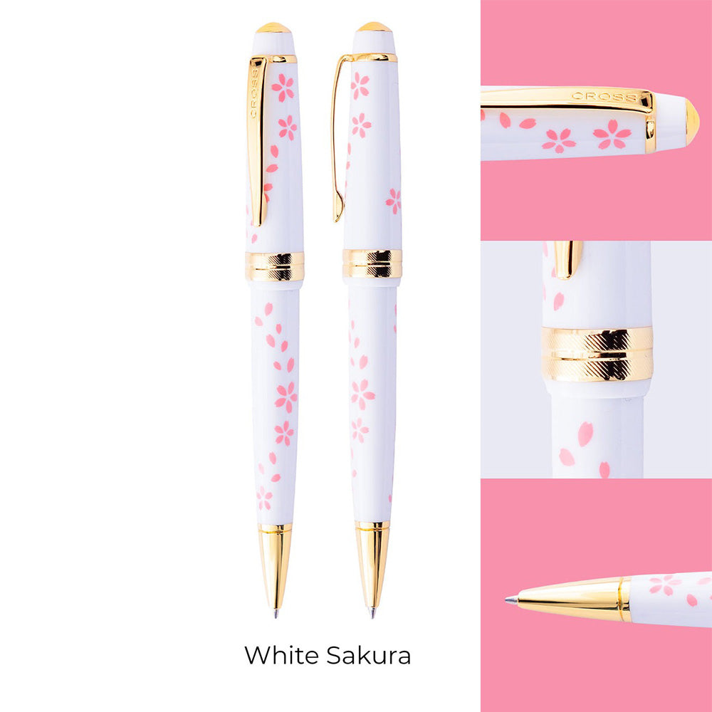 Cross Bailey Light Cherry Blossom Glossy White Resin Ballpoint Pen