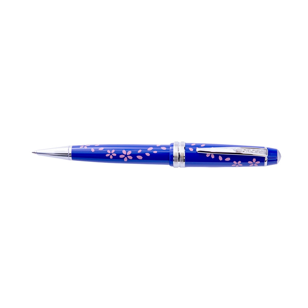 Cross Bailey Light Cherry Blossom Glossy Blue Resin Ballpoint Pen