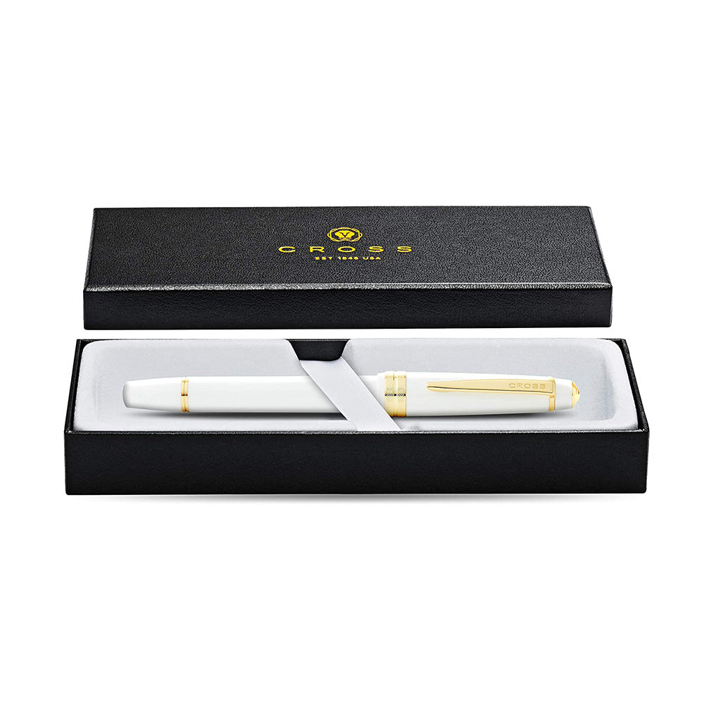 Cross Bailey Light Polished White Resin and Gold Tone Rollerball Pen