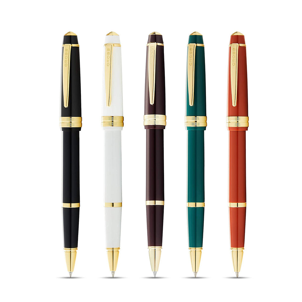 Cross Bailey Light Polished Burgundy Resin with Gold Plated Trim Rollerball Pen