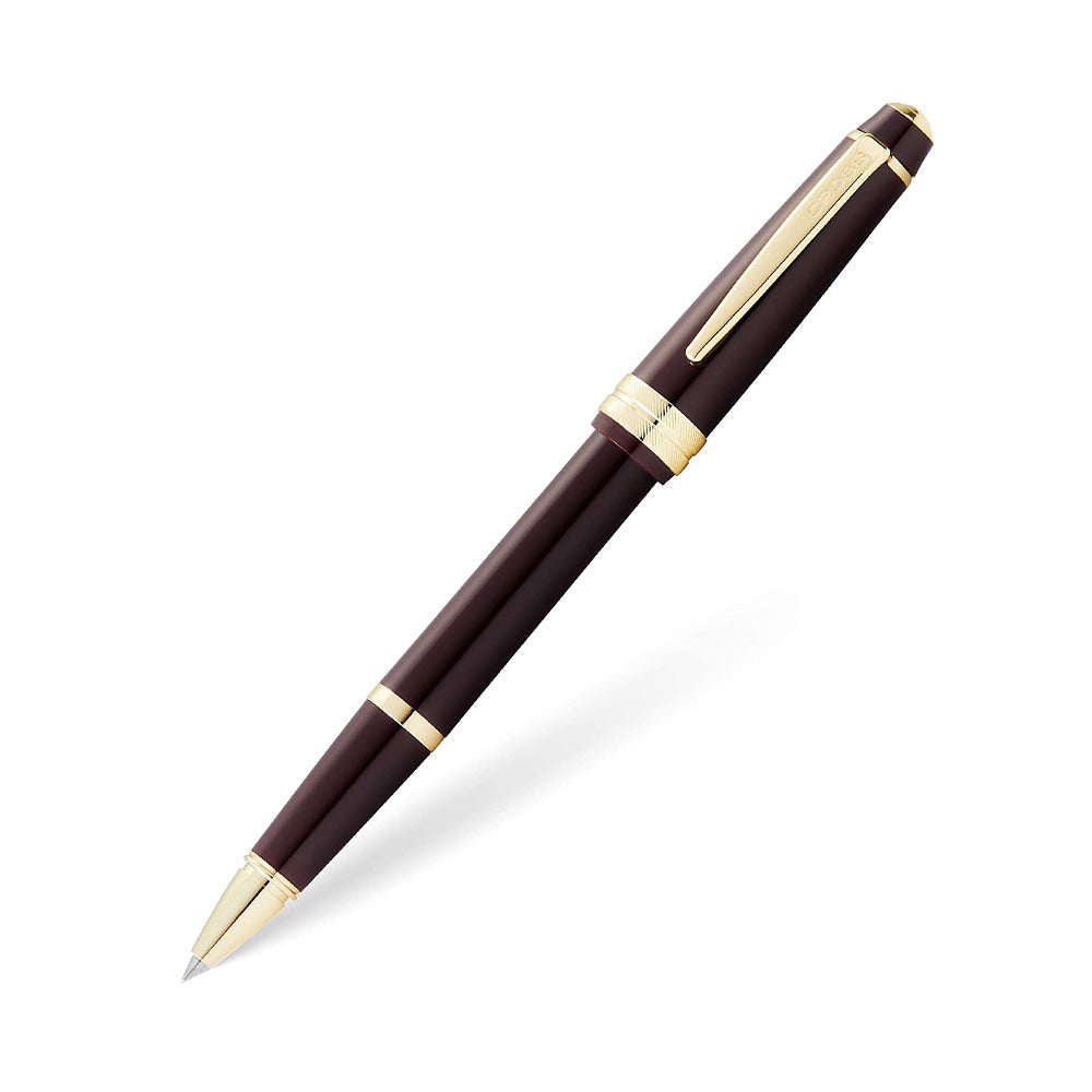 Cross Bailey Light Polished Burgundy Resin with Gold Plated Trim Rollerball Pen
