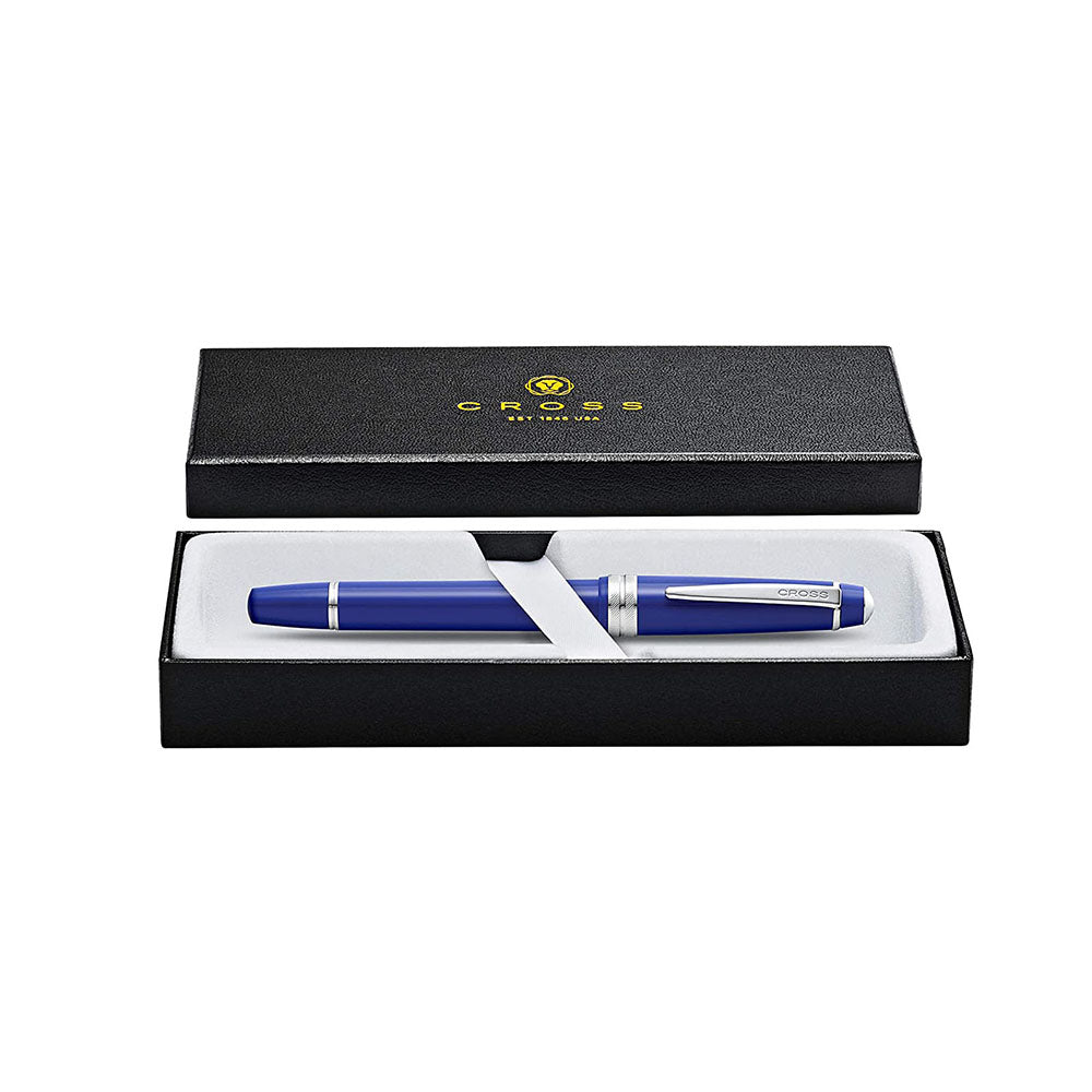 Cross Bailey Light Polished Blue Resin with Polished Chrome Trim Rollerball Pen