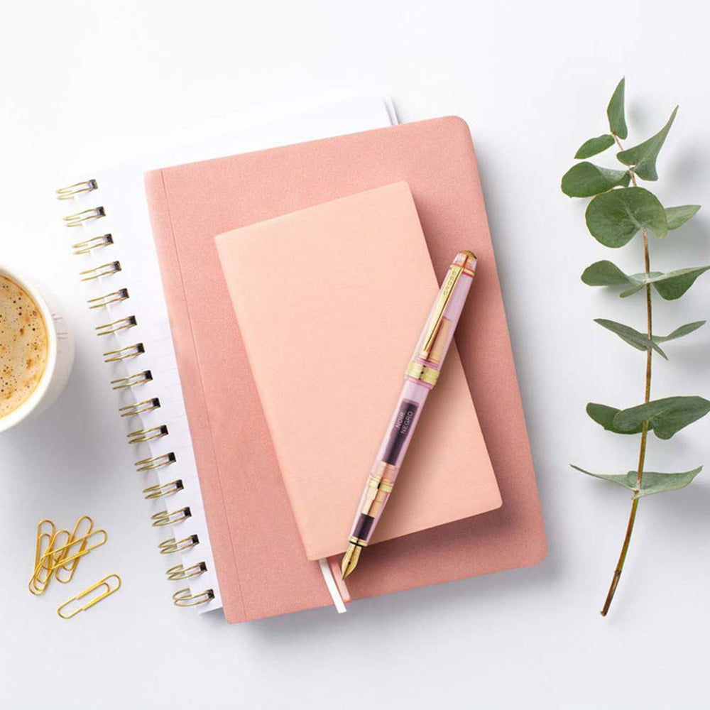 Cross Bailey Light Translucent Pink Sapphire Resin Fountain Pen - Extra-Fine Nib