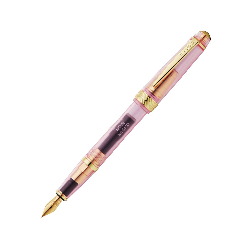 Cross Bailey Light Translucent Pink Sapphire Resin Fountain Pen - Extra-Fine Nib