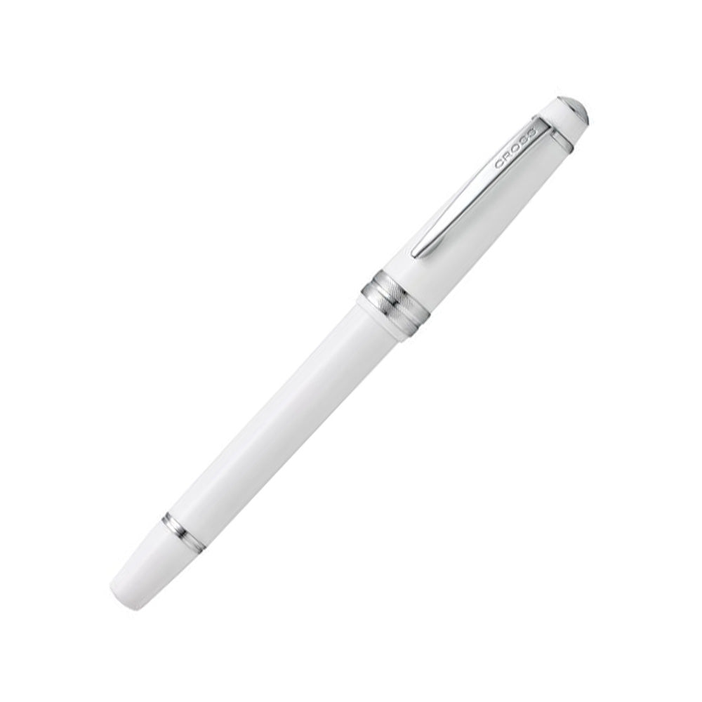 Cross Bailey Light Polished White Resin CT Fountain Pen - Fine Nib