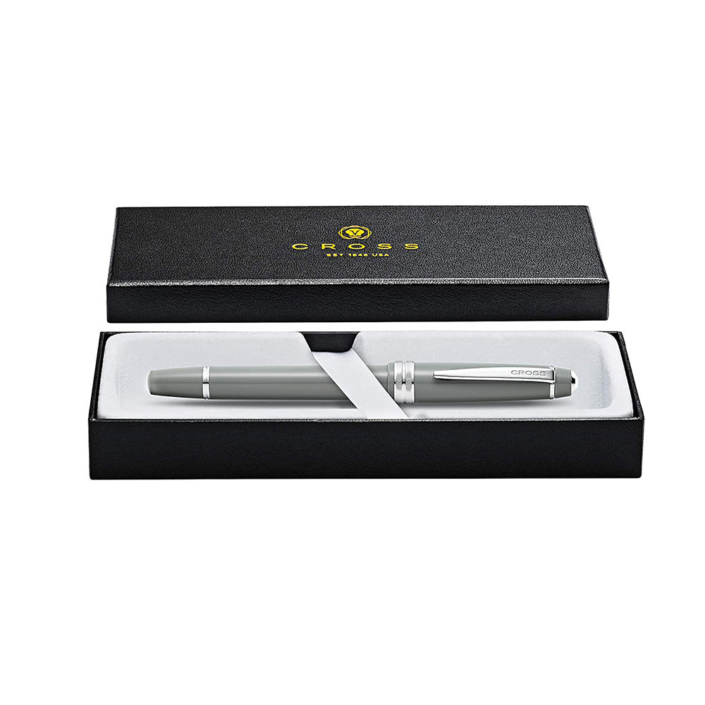 Cross Bailey Light Polished Gray Resin CT Fountain Pen - Fine Nib