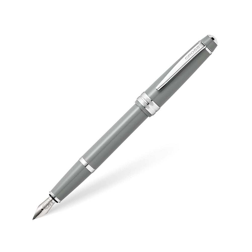 Cross Bailey Light Polished Gray Resin CT Fountain Pen - Fine Nib