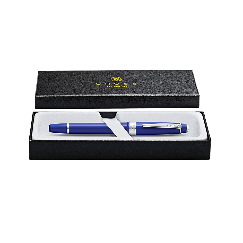 Cross Bailey Light Polished Blue Resin with CT Fountain Pen - Fine Nib