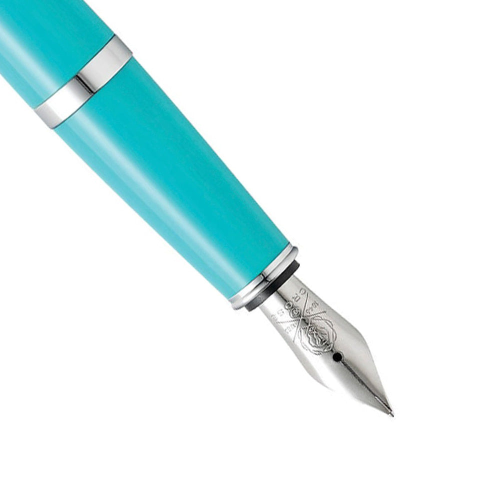 Cross Bailey Light Polished Light Teal Resin CT Fountain Pen - Medium Nib