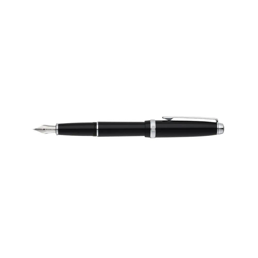 Cross Cross Lume Resin with Polished Chrome Trim Fountain Pen - Stainless Steel Nib
