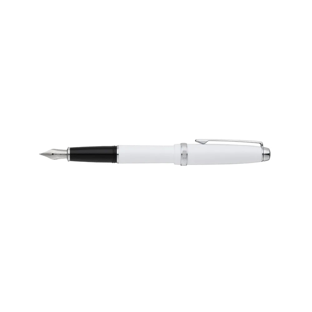 Cross Cross Lume Resin with Polished Chrome Trim Fountain Pen - Stainless Steel Nib