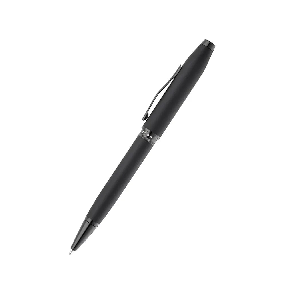 Cross Foundry Matte Black Lacquer with PVD Black Trim Ballpoint Pen