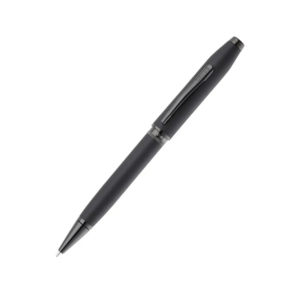Cross Foundry Matte Black Lacquer with PVD Black Trim Ballpoint Pen