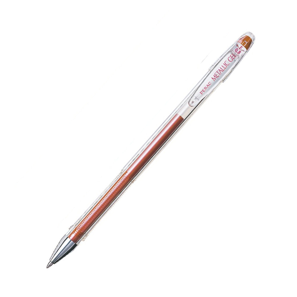 Penac FX3 Metallic Red 0.8mm Gel Pen - Pack of 5