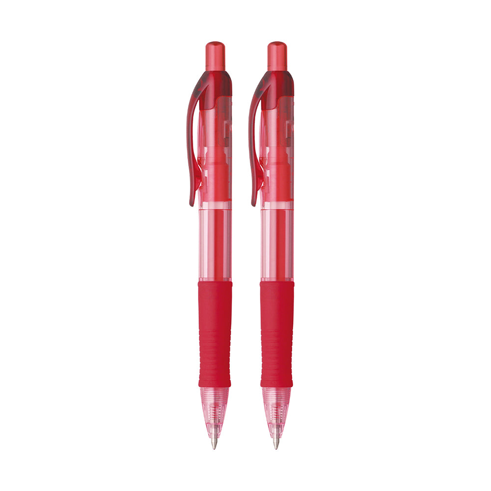 Penac FX-7 Red Gel Ball Pen (Pack of 2)