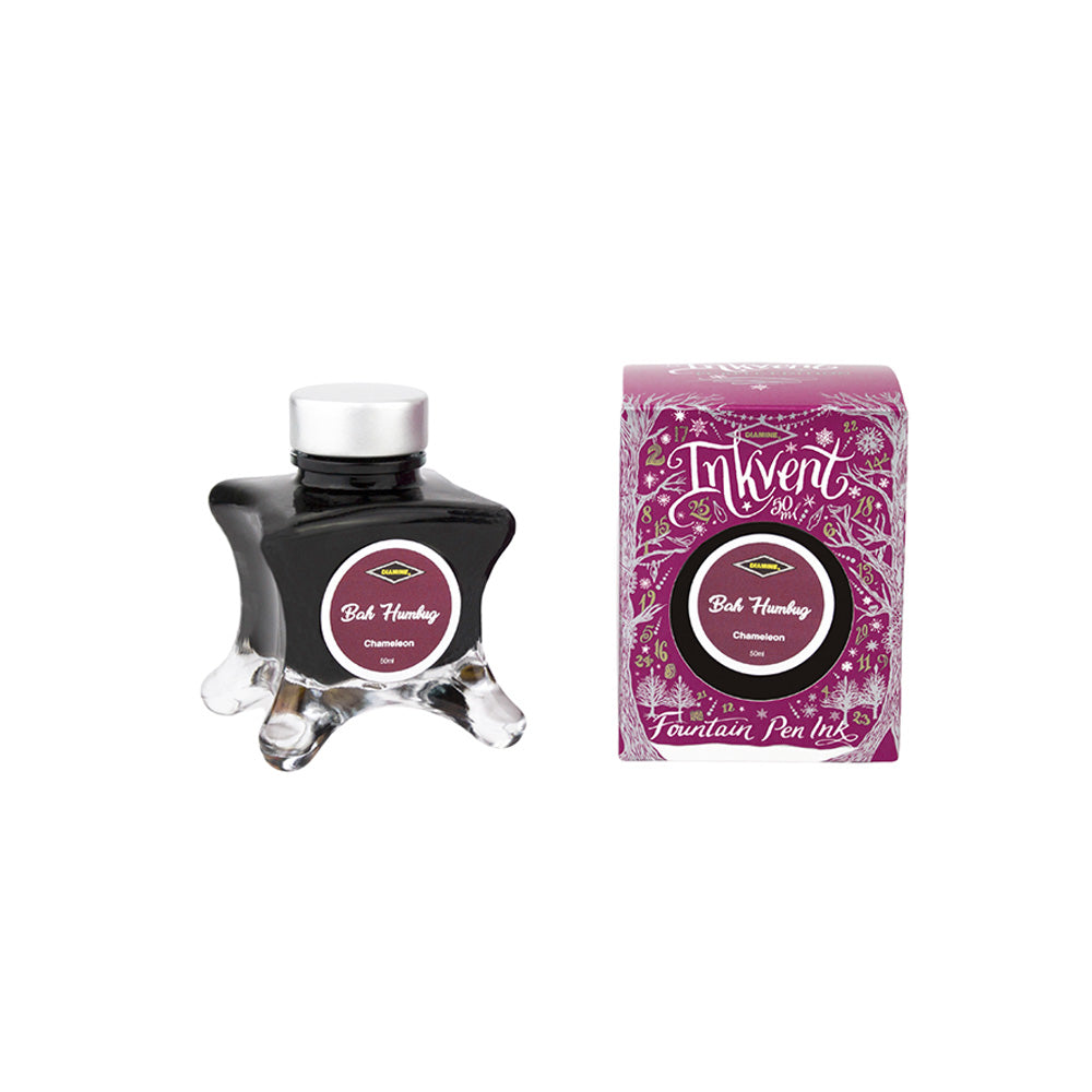 Diamine Inkvent Purple Edition Chameleon Ink 50ml Bottle - Bah Humbug