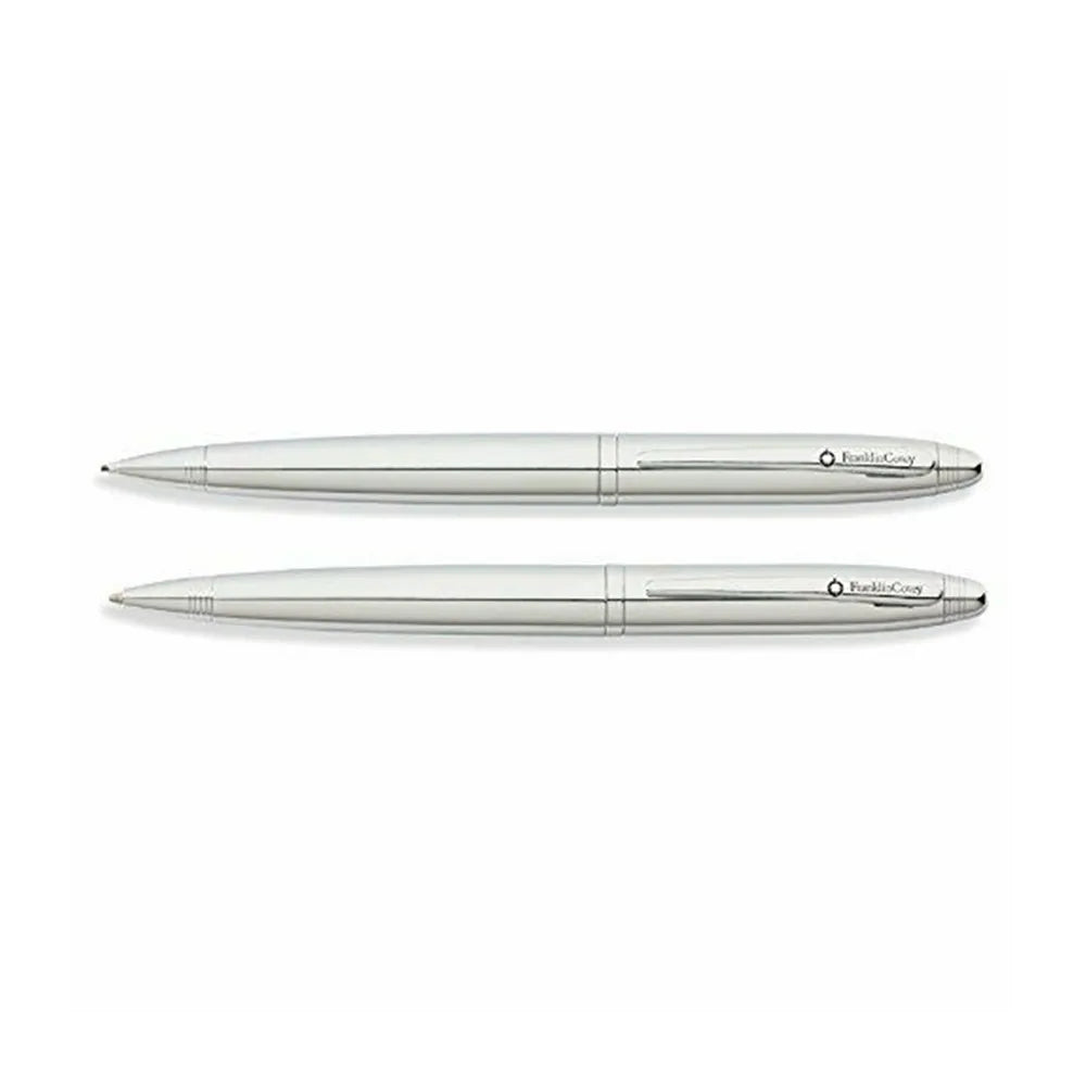 FranklinCovey Set Lexington Chrome Chrome Ballpoint Pen with 0.9mm Mechanical Pencil