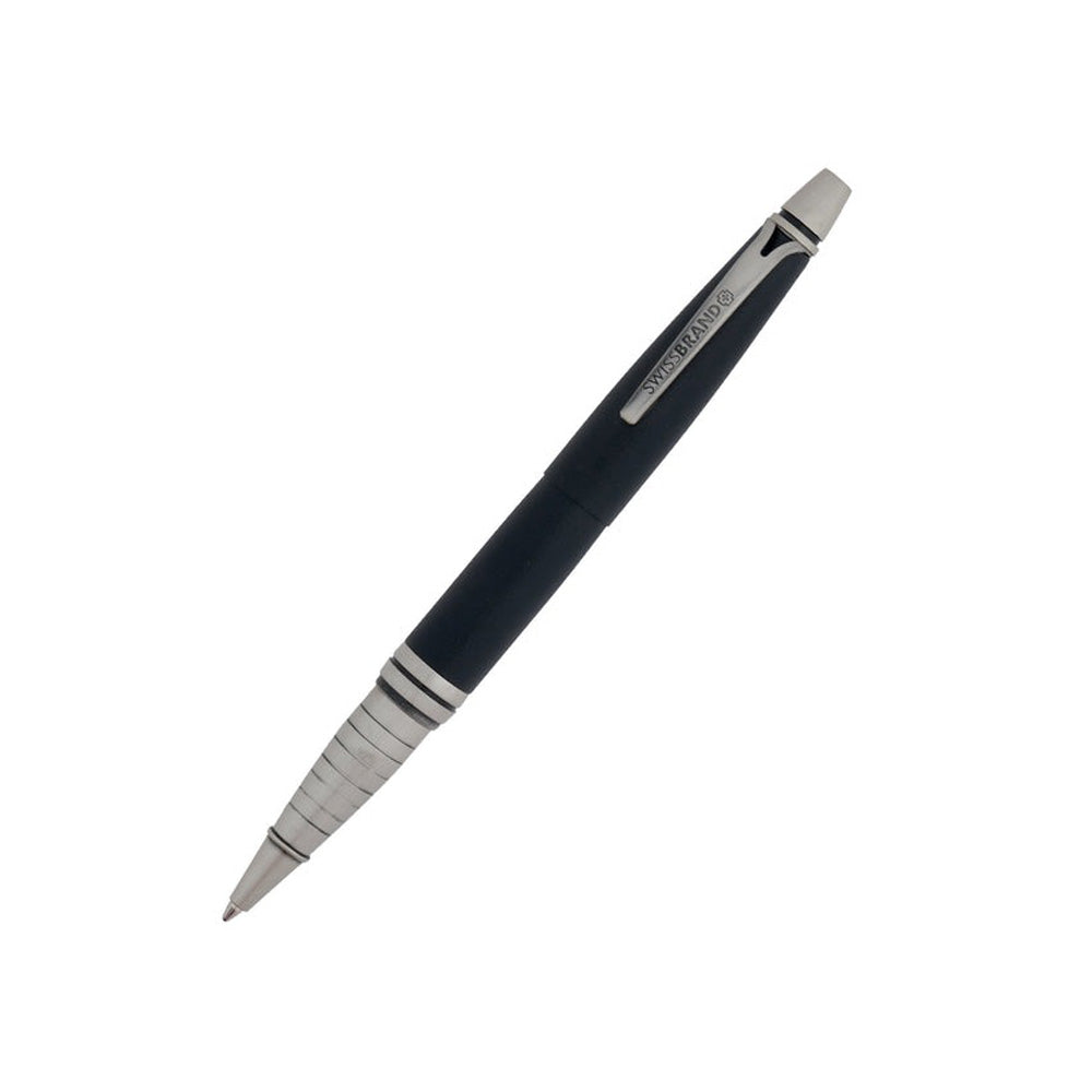Swissbrand G01-2532-22 Premium Black Diary with Matte Black CT Ballpoint Pen