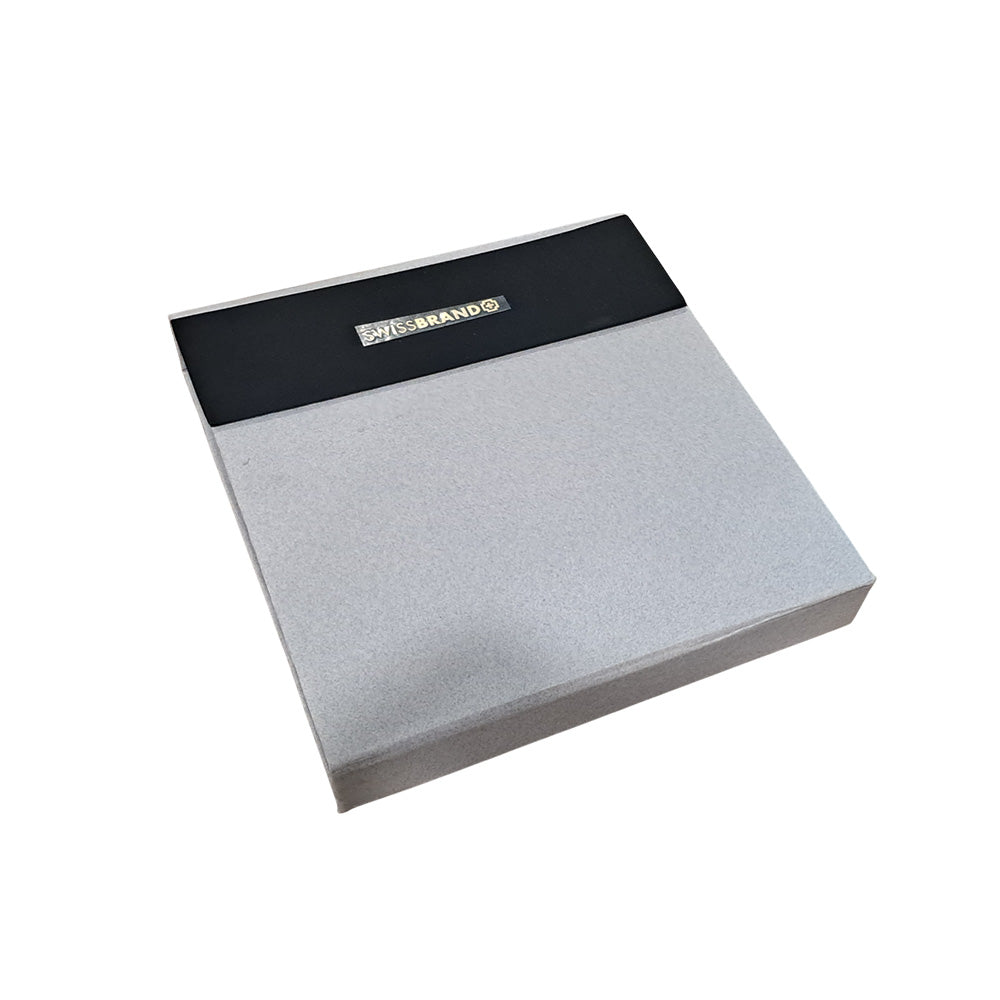 Swissbrand G04-2514-22 Black Composite Diamond-textured Barrel with Matte Chrome Trim Ball Pen with Passport Cover