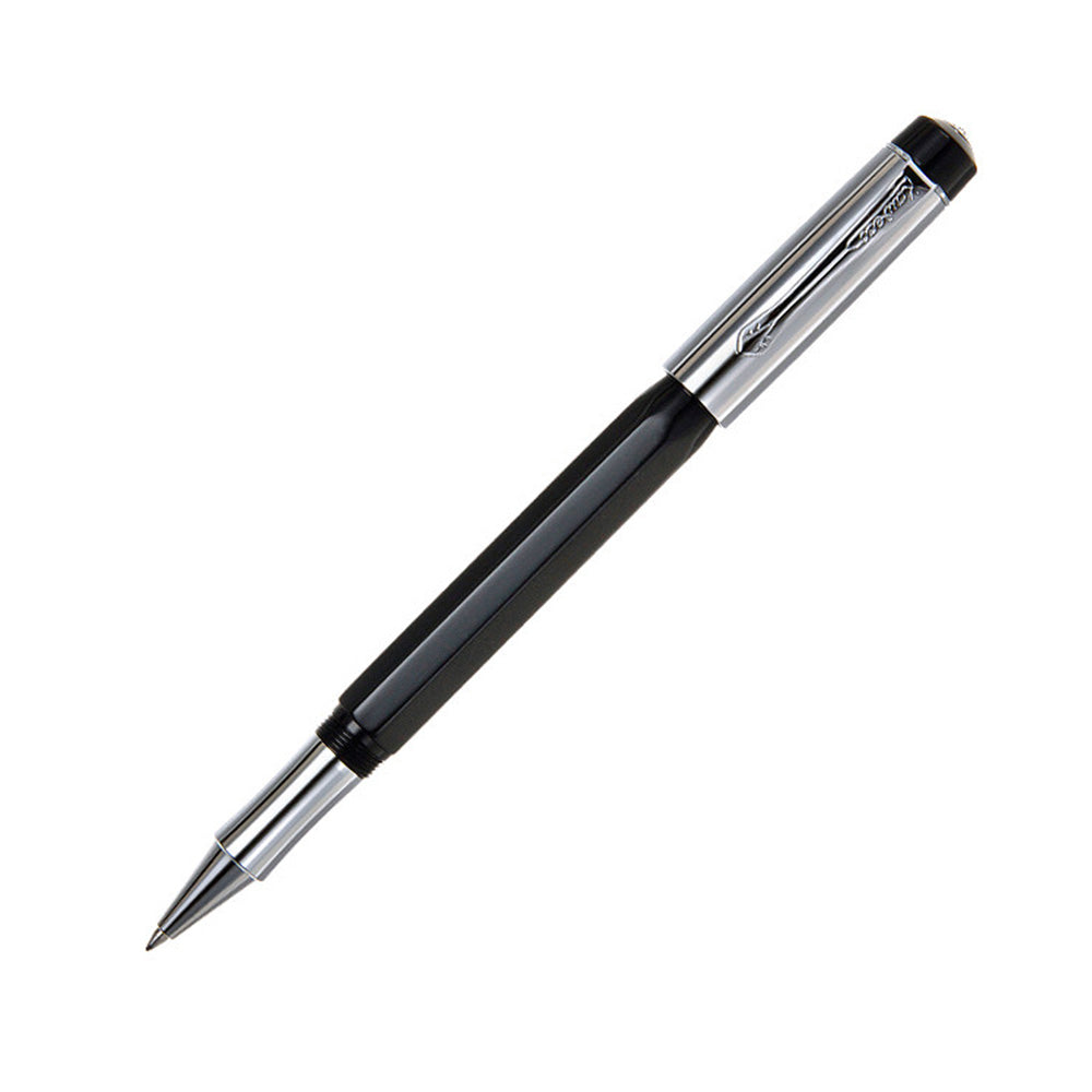 Kaweco Elite Black Resin with Chrome Cap Rollerball Pen