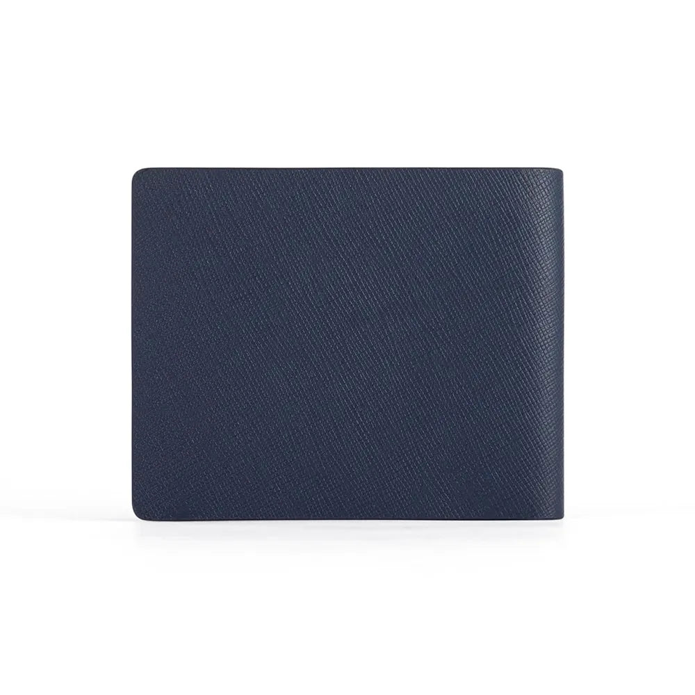 Cross Saffiano Leather 8CC Slim Bifold Wallet - Navy Blue