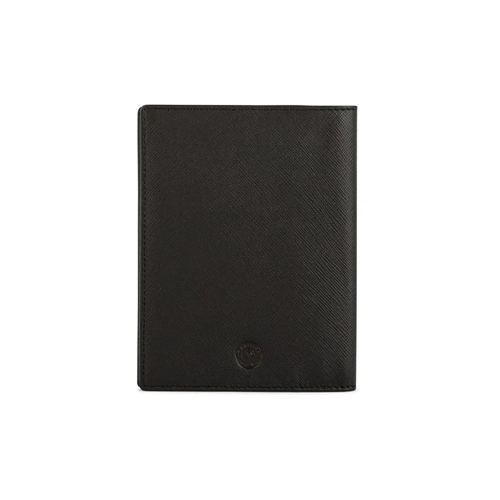 Cross Saffiano Leather Passport Holder 4CC Wallet - Black