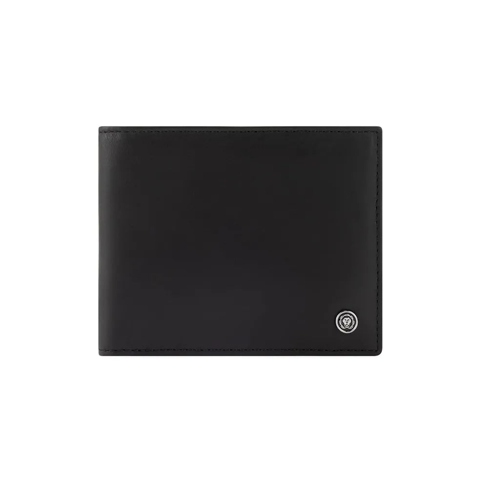 CROSS Soft Grain Leather Two-Tone 8CC Bifold Wallet - Black/Mocha