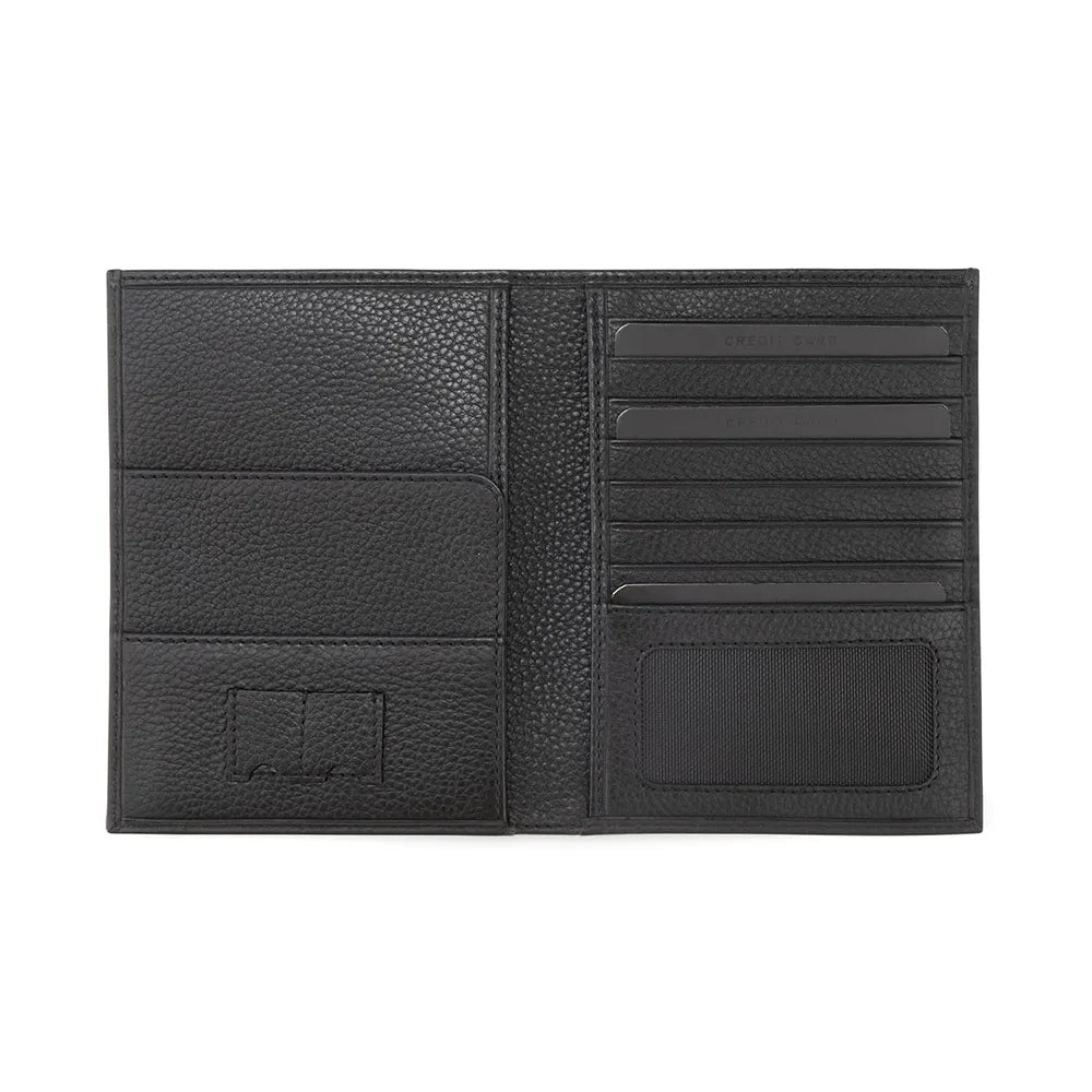Cross Soft Grain Leather 9CC Passport Travel Wallet - Black