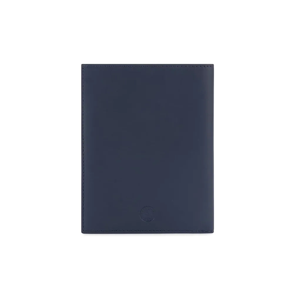 Cross Soft Grain Leather 9CC Passport Travel Wallet - Navy Blue