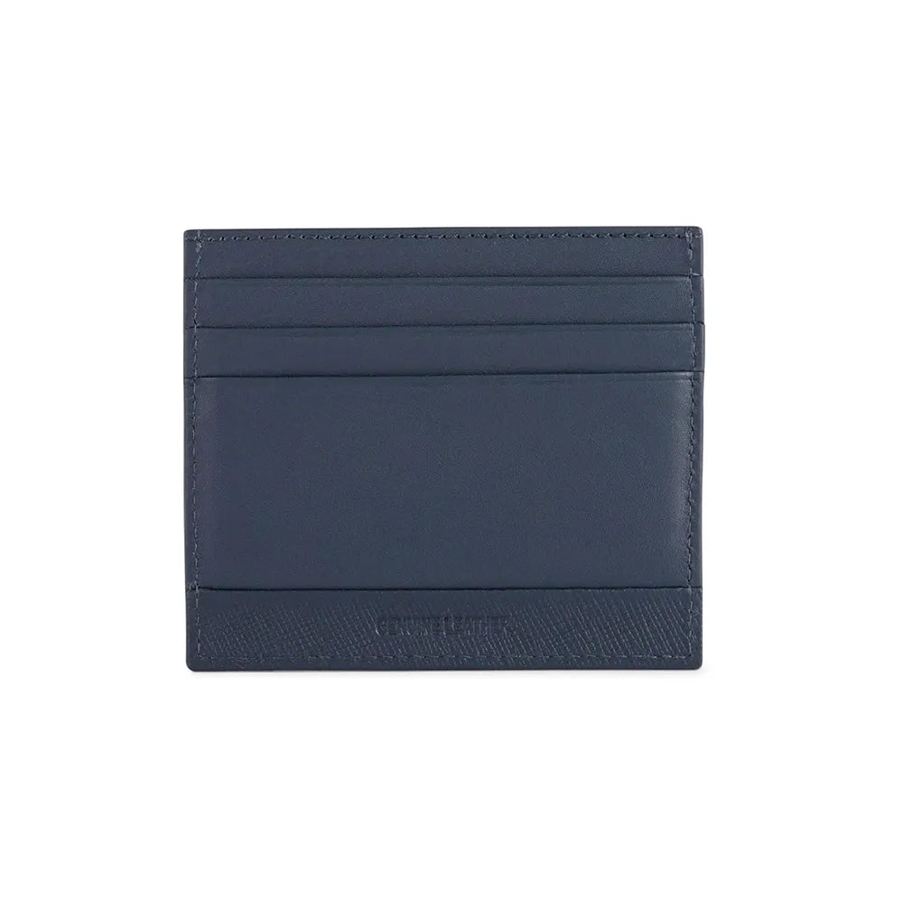 Cross Saffiano Leather 6CC Card Holder - Navy Blue