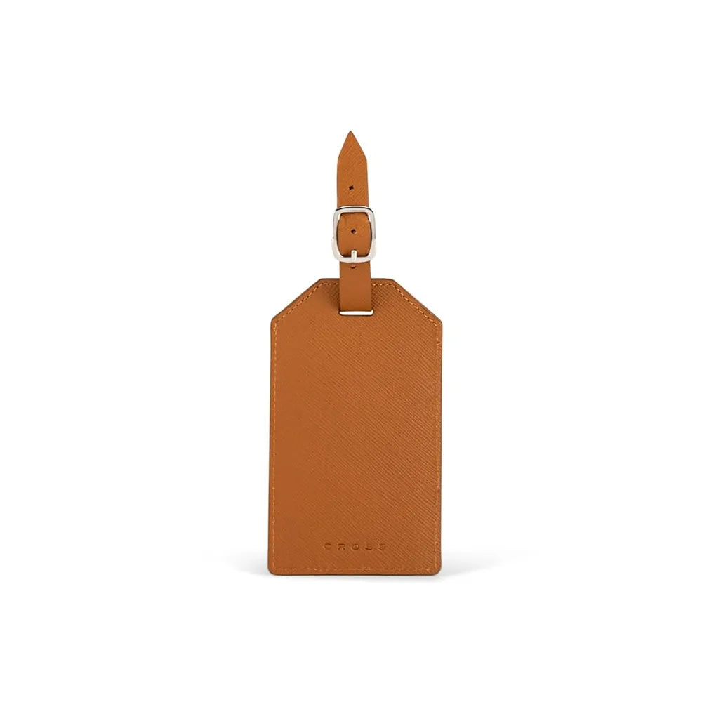 Cross Luggage Leather Tag Holder - Mocha