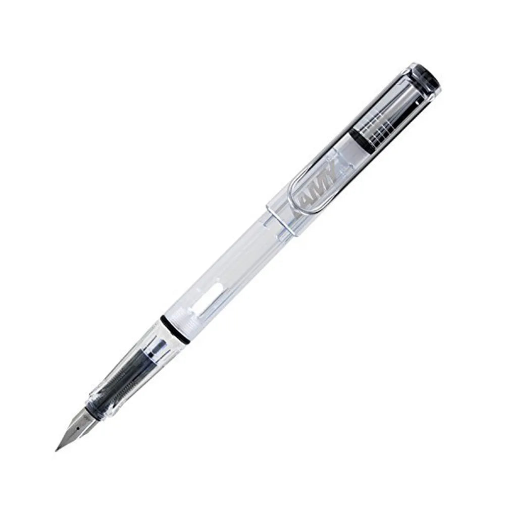 Lamy Vista 012 Transparent with Chrome Plated Clip Fountain Pen - Extra Fine Nib