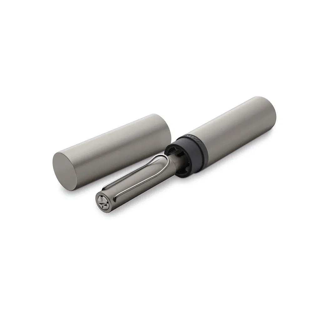 Lamy LX 057 Ruthenium Fountain Pen - Polished Stainless Steel Nib