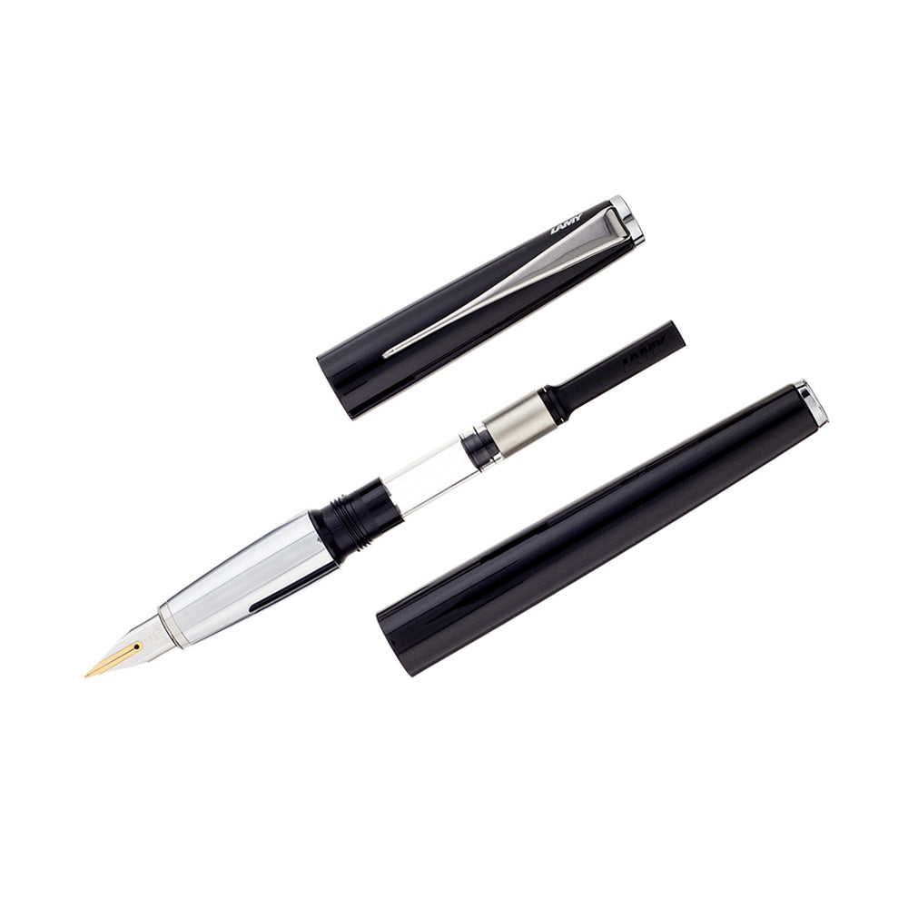 Lamy Studio 068 Piano Black Fountain Pen - 14Kt Gold Fine Nib